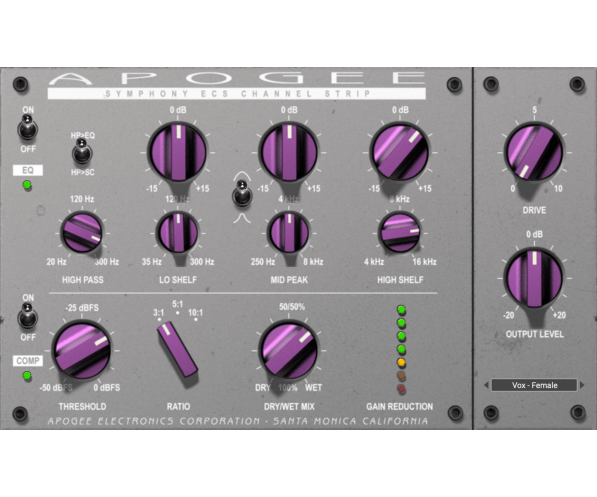 Apogee Symphony ECS Channel Strip