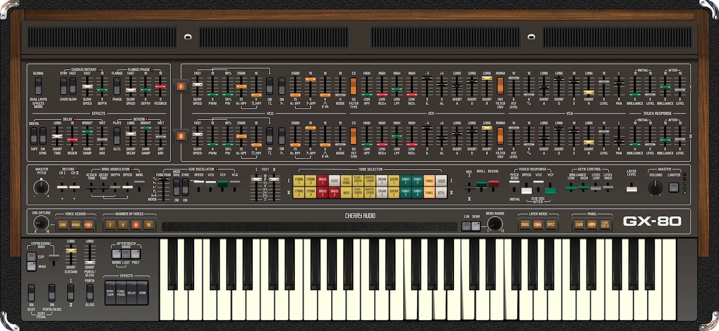建模Yamaha CS-80合成器插件