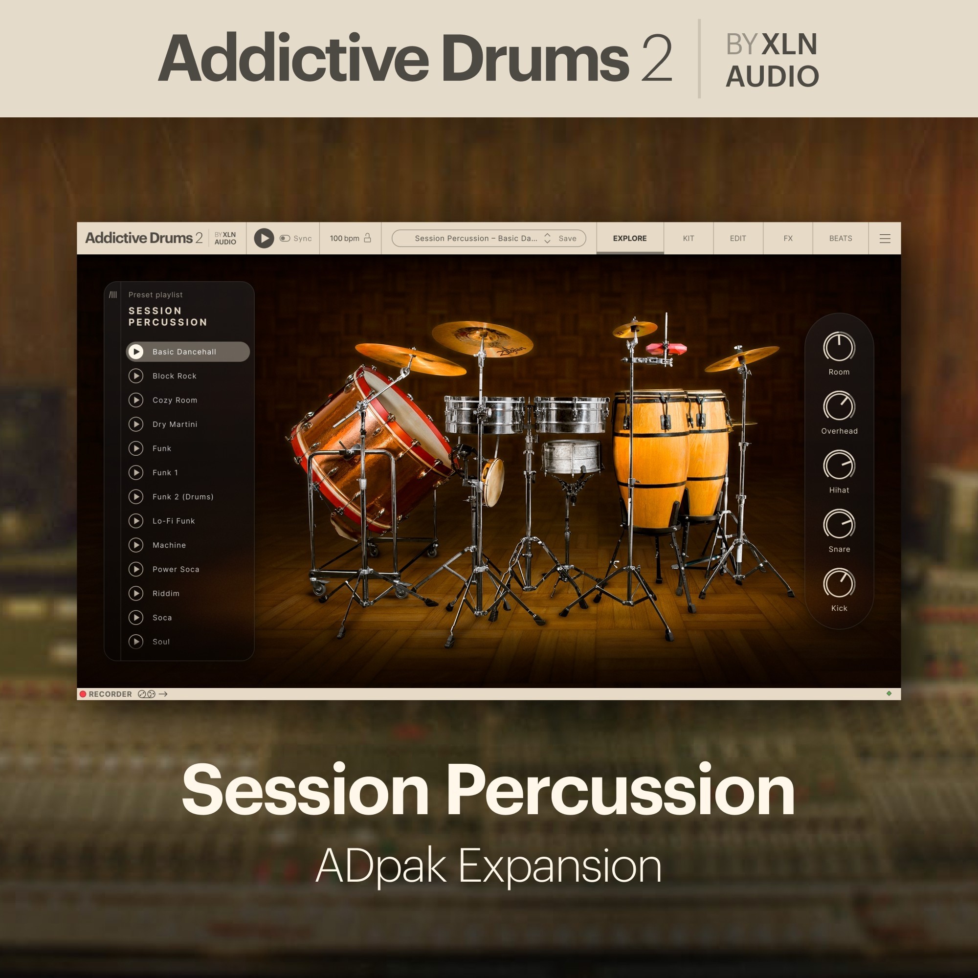 Addictive Drums 2: Session Percussion ADpak