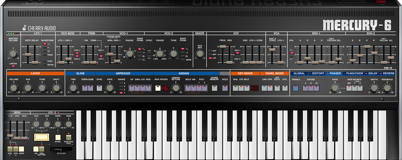 建模Roland Jupiter-6合成器插件