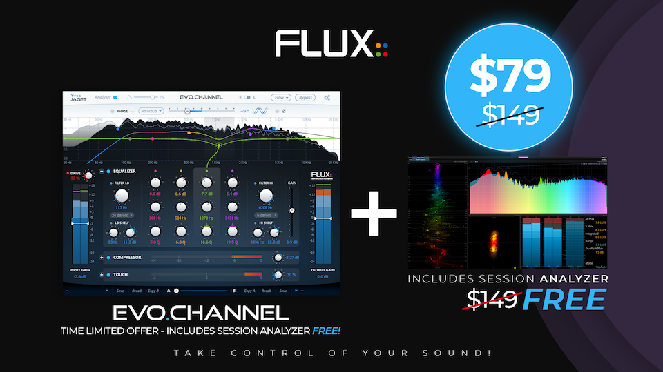 Flux EVO Channel 促销，免费送Session Analyzer分析插件