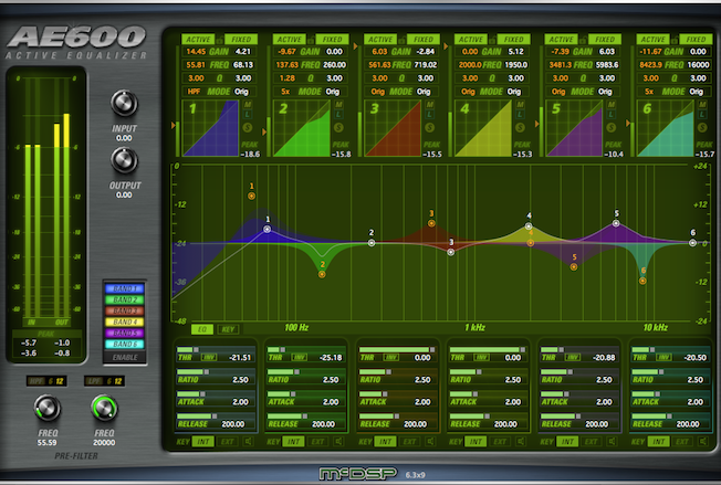 插件乱调 - McDSP AE600 动态均衡演示