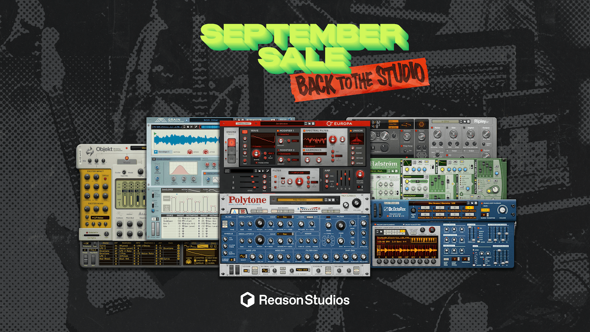 Reason Studios 2025 年 9 月促销活动 "重返录音室"