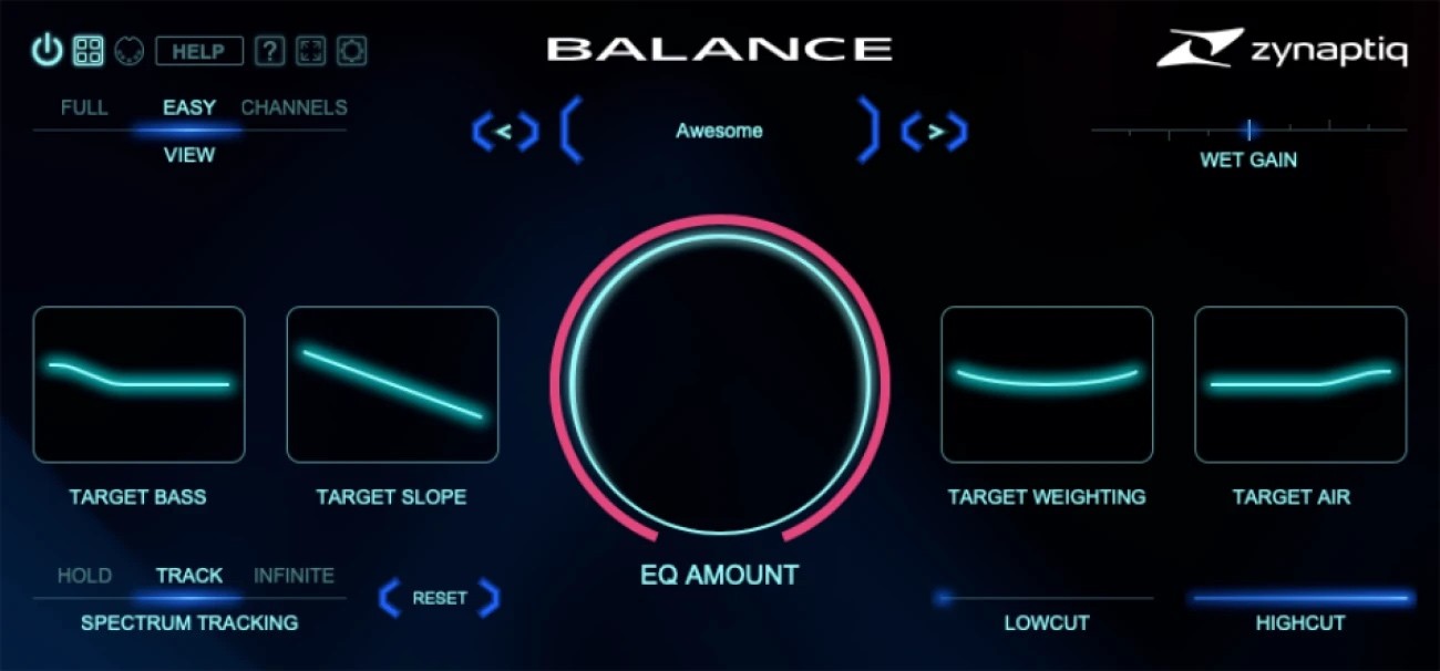 Zynaptiq 宣布推出Balance自适应均衡器
