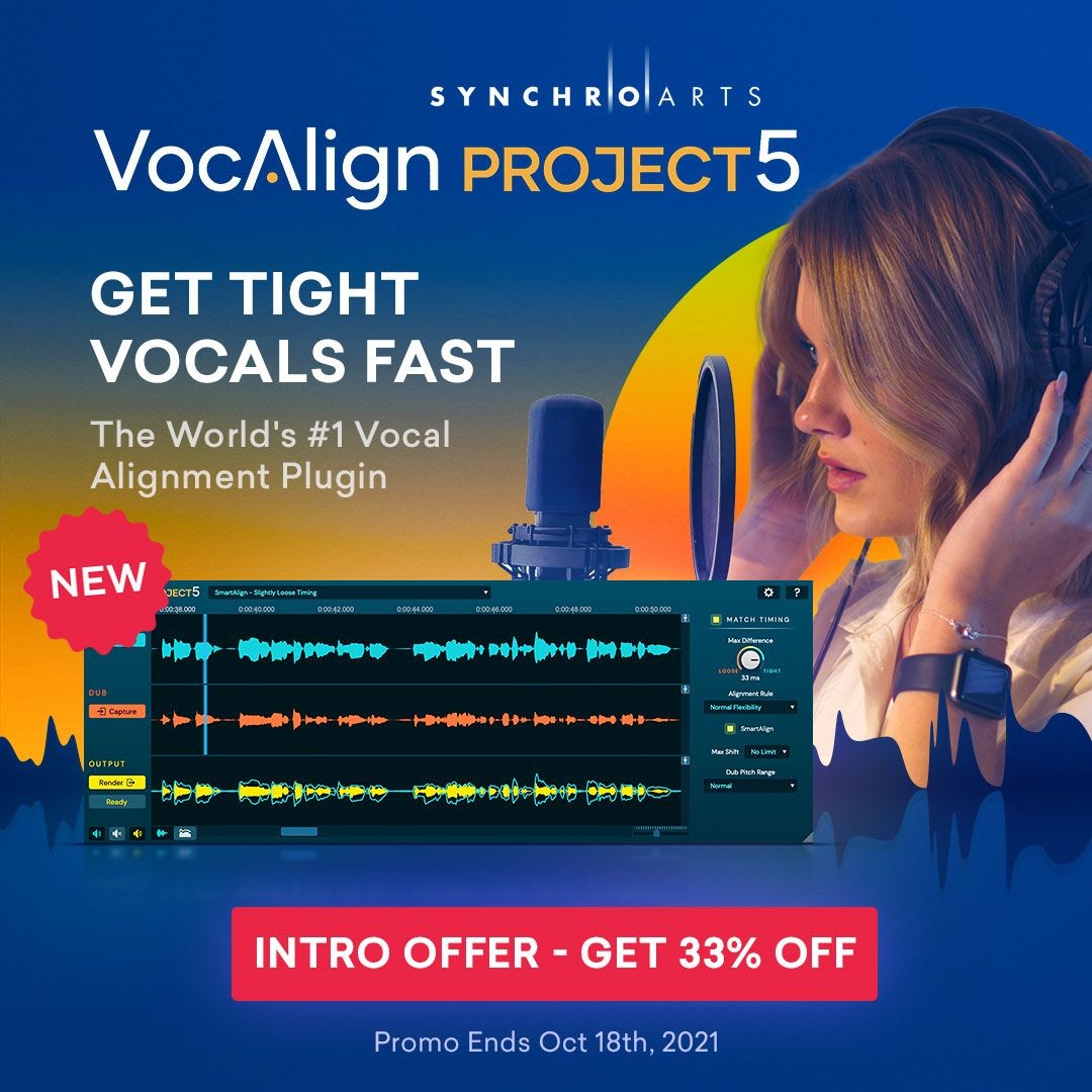 头号音频对齐插件 VocAlign Project 5 发布