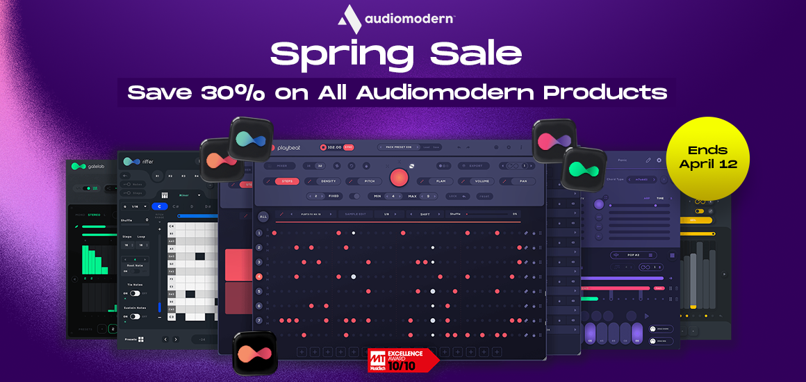 ​Audiomodern 促销活动：全插件30% off！