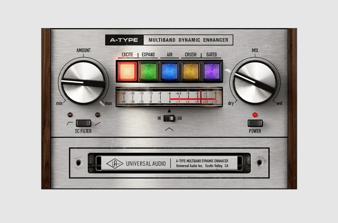 Universal Audio 推出原生插件版 A-Type 多频段动态增强器