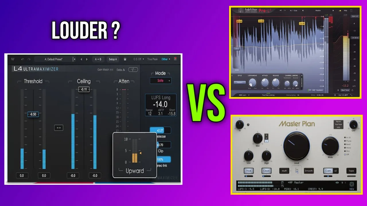 Waves L4 对比 Pro L2 和 Masterplan，L4 是最佳母带限制器吗 ？
