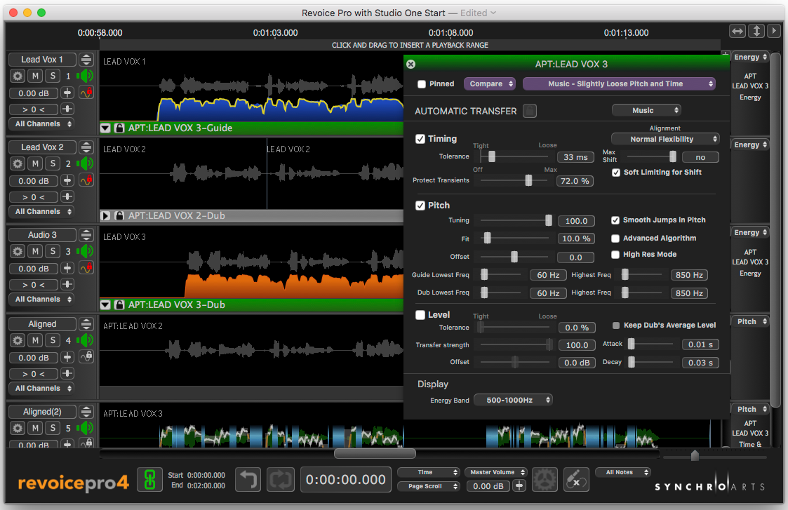  在Studio One中使用Revoice Pro 4创造和声