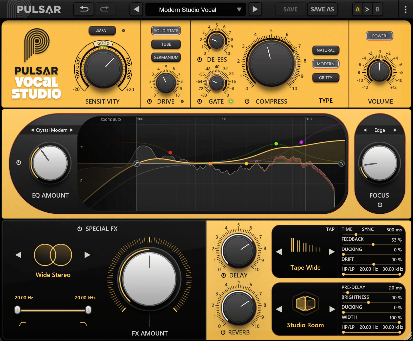 Pulsar Vocal Studio 全能人声混音插件