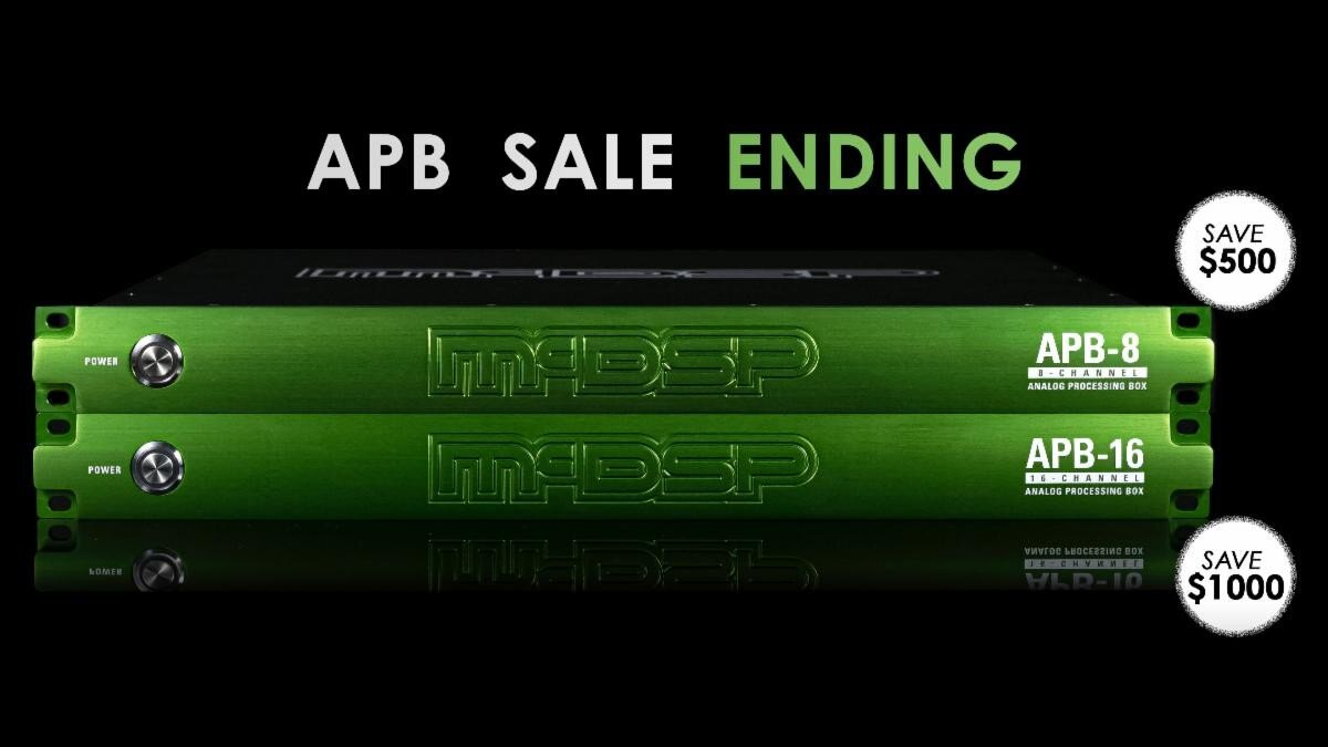 McDSP APB-8 和 APB-16 的促销活动即将结束！