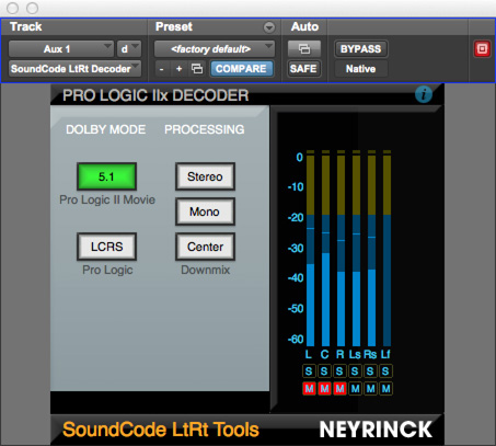 SoundCode LtRt Tools Decoder