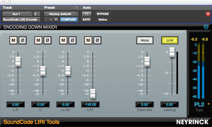 SoundCode LtRt Tools Encoding Downmixer