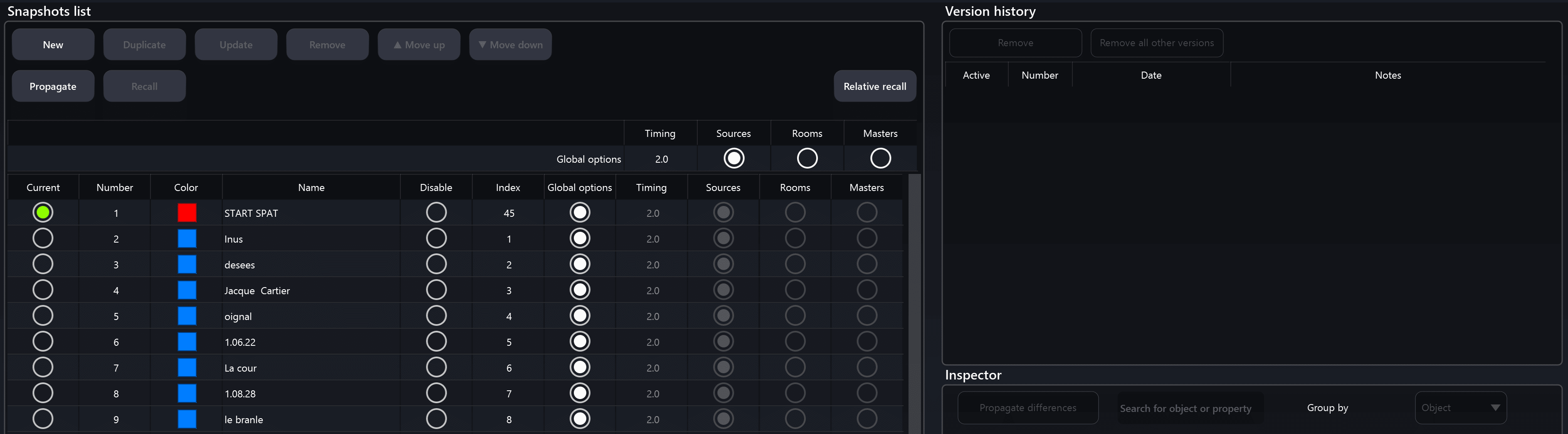 SPAT Revolution Snapshot Page